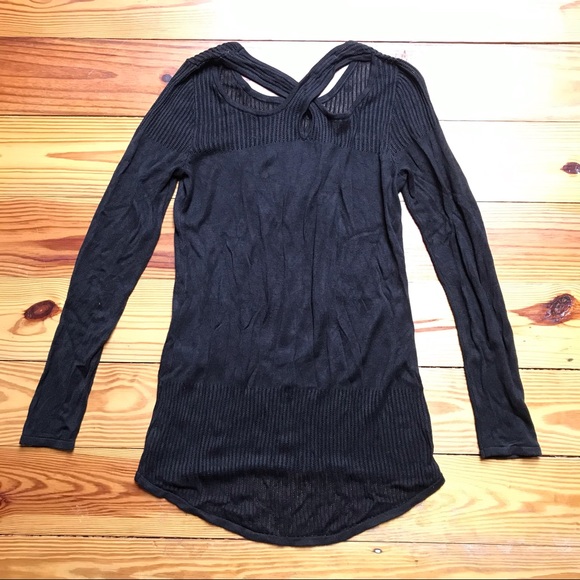 Maurices Black Cross-back Sweater, EUC, S - Picture 10 of 13